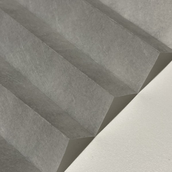 Pleated blind Dance silver-grey