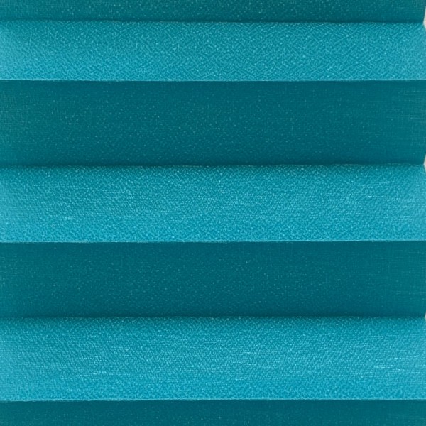 Pleated blind Kyoto Pearl turquoise