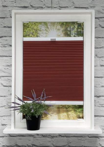 Honeycomb pleated blind 100% blackout Soft Red