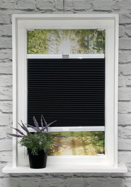 Honeycomb pleated blind 100% blackout Soft anthracite