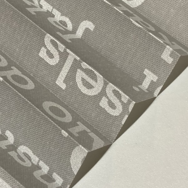 Pleated blind City's gray