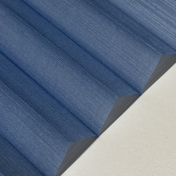 Pleated blind Miss Madagascar Blue