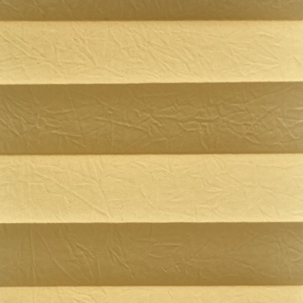 Pleated blind Crush-Light yellow