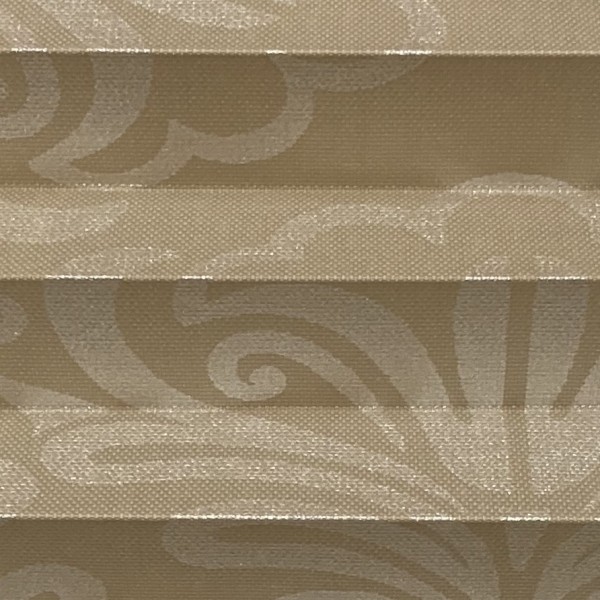 Pleated blind Oriental Metallic Beige