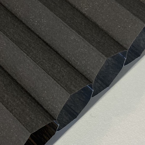 Honeycomb pleated blind 100% blackout Soft anthracite