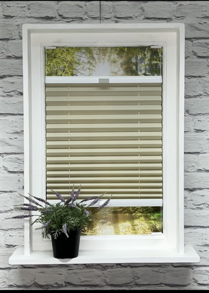 Pleated blind Royal Perl light beige