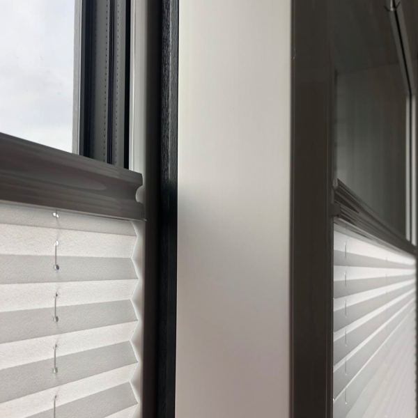 15mm Slim pleated blind Kyoto Perl White