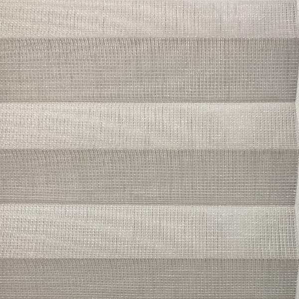 Pleated blind Transparent Jazz White