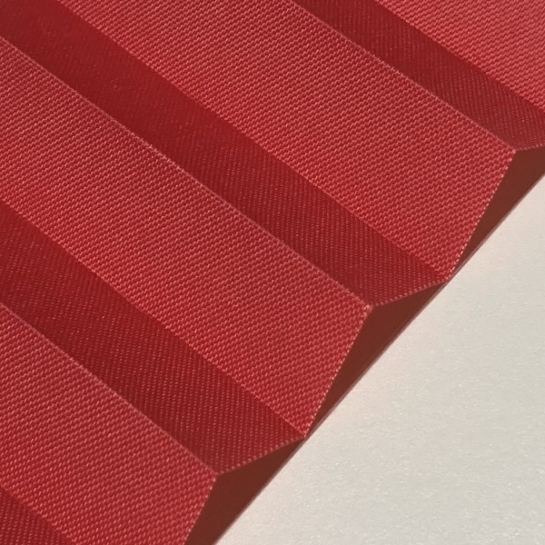 Pleated blind Samba Red