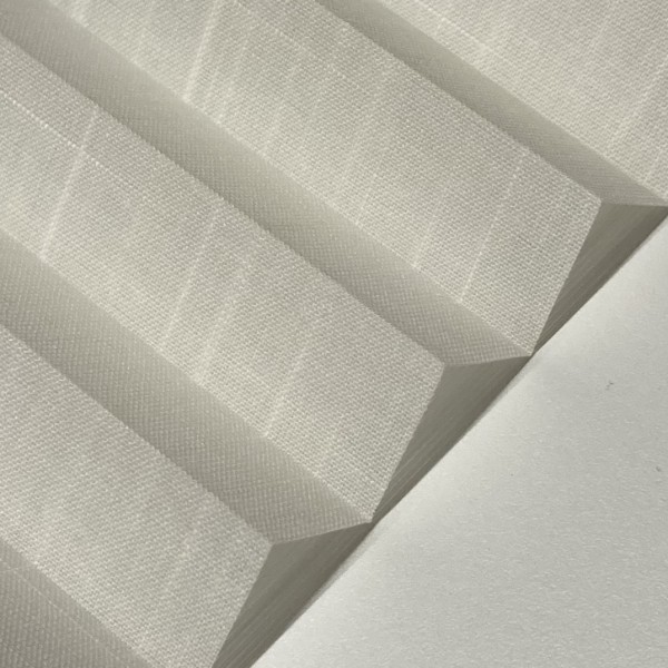 Pleated blind Waltz transparent light cream