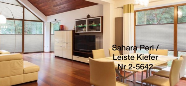 Pleated blind Sahara pearl light beige