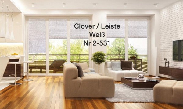 Pleated blind Clover white-cocoa