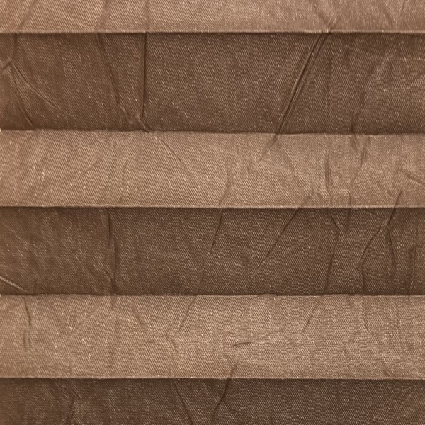 Pleated blind Crush pearl chocolate