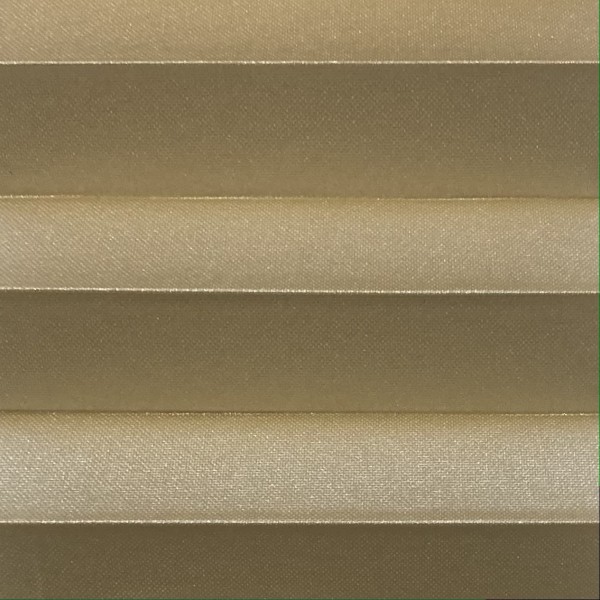 Pleated blind Vegas Metallic Gold
