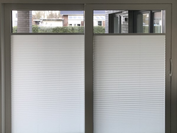 15mm slim pleated blind Kyoto Perl cream-white