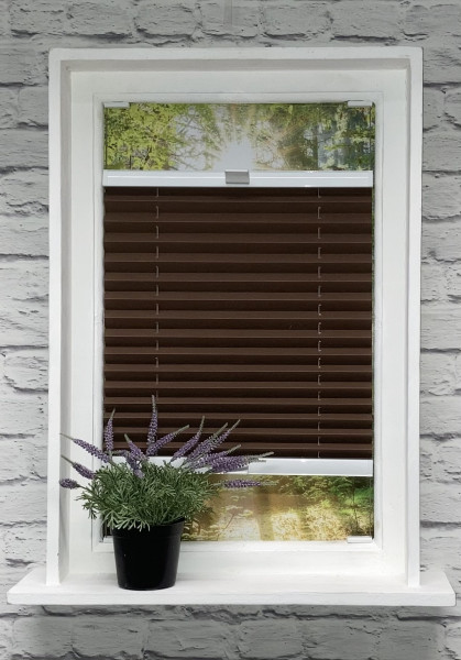 Pleated blind Samba pearl brown