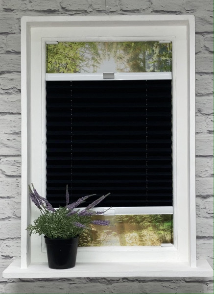 Pleated blind Samba Black