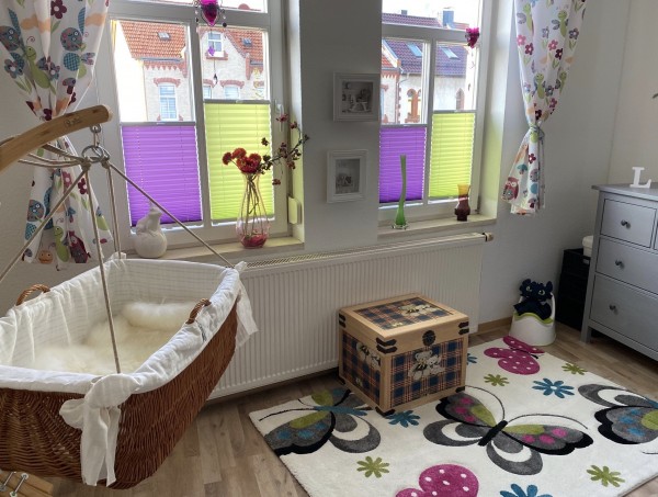 Pleated blind Kyoto Perl Green