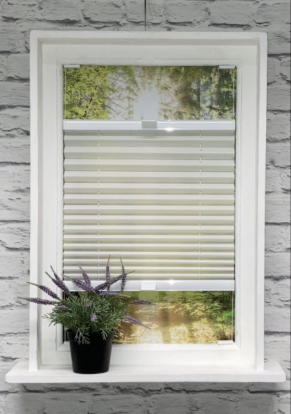 Pleated blind Kyoto Perl cream-white