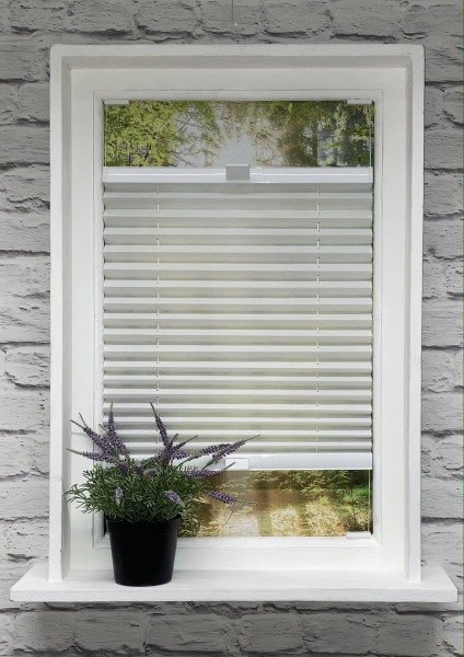 Pleated blind Marica White