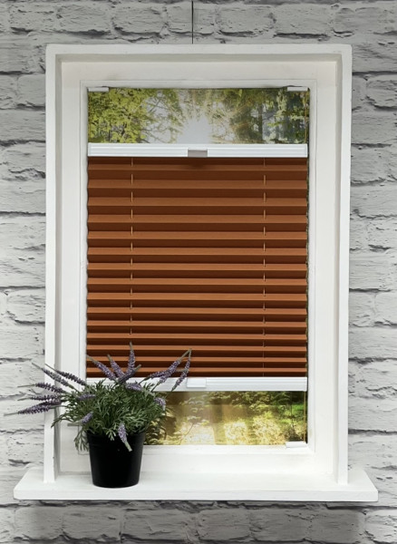 Pleated blind Sunset Blackout Orange