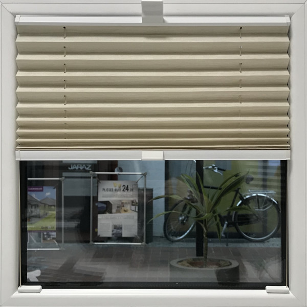 Pleated blind Madagascar pearl dark beige