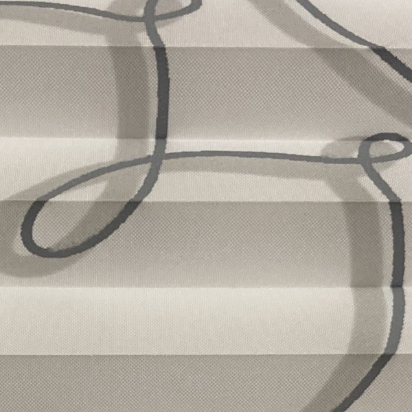 Pleated blind Infinity white-grey