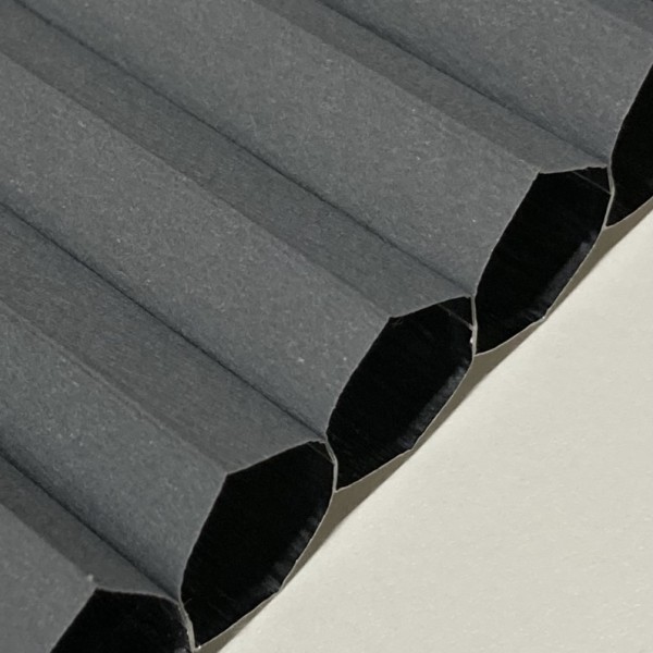 Honeycomb pleated blind 100% blackout Soft dark gray