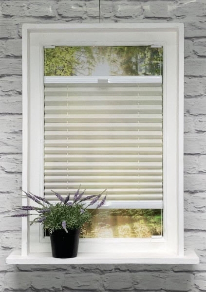 Pleated blind Crush-Light Old-White