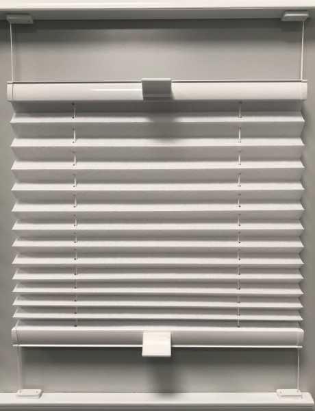 Pleated blind Crush-Light snow white