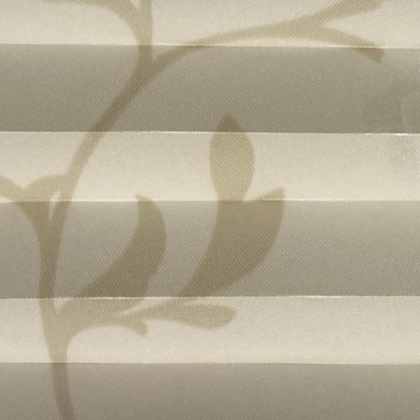 Pleated blind Flowers Metallic Sand
