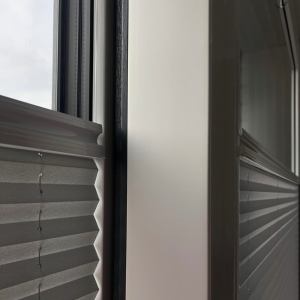 15mm Slim pleated blind Kyoto Perl steel-grey