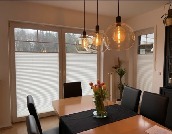 Pleated blind Kyoto Perl cream-white