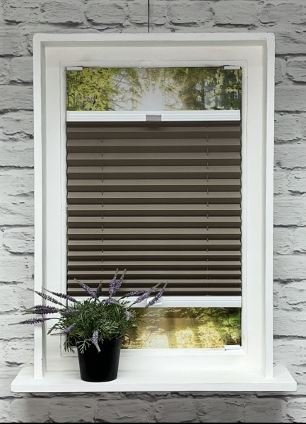 Pleated blind Sunset Blackout cocoa