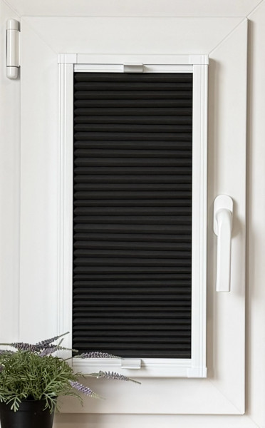 Honeycomb pleated blind 100% blackout Soft anthracite