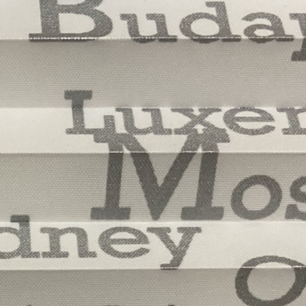 Pleated blind City's white