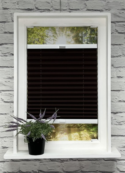 Pleated blind Sina dark brown