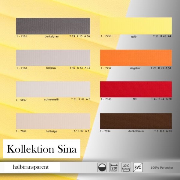 Pleated blind Sina White