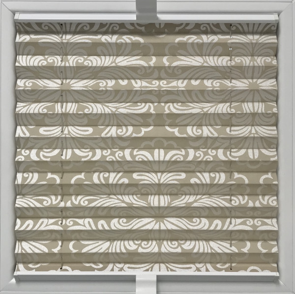Pleated blind Oriental Metallic Beige