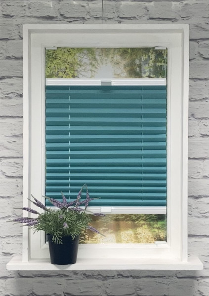 Pleated blind Kyoto Pearl celadon green