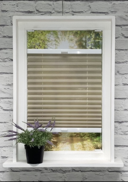 Pleated blind Miss Madagascar Beige