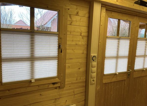 Pleated blind Sahara Beige