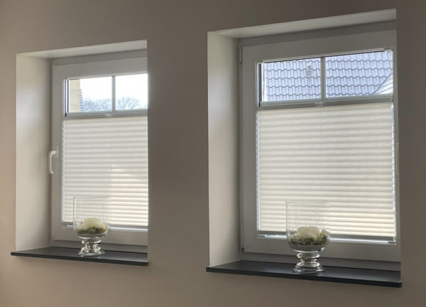 Pleated blind Sahara pearl light beige