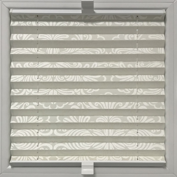Pleated blind Oriental Metallic Cream