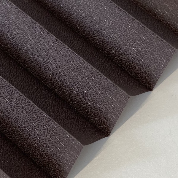Pleated blind Kyoto Perl dark brown