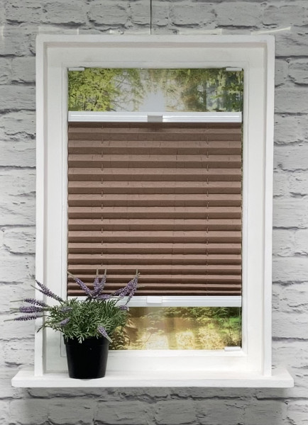 Pleated blind Crush Perl Cappuccino