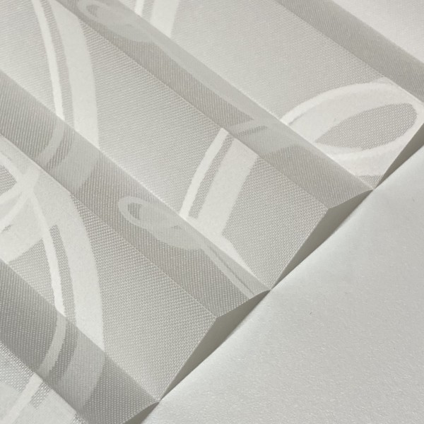Pleated blind Infinity white-white