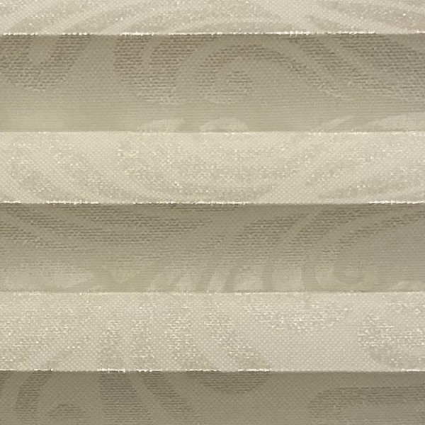 Pleated blind Oriental Metallic Cream