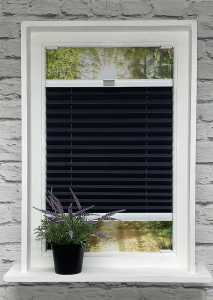 Pleated blind Samba pearl anthracite