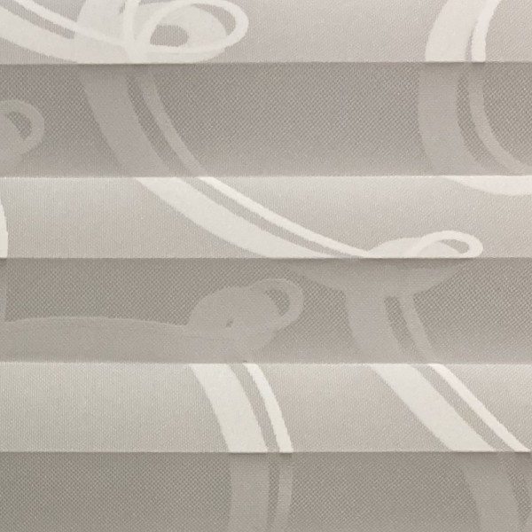 Pleated blind Infinity white-white